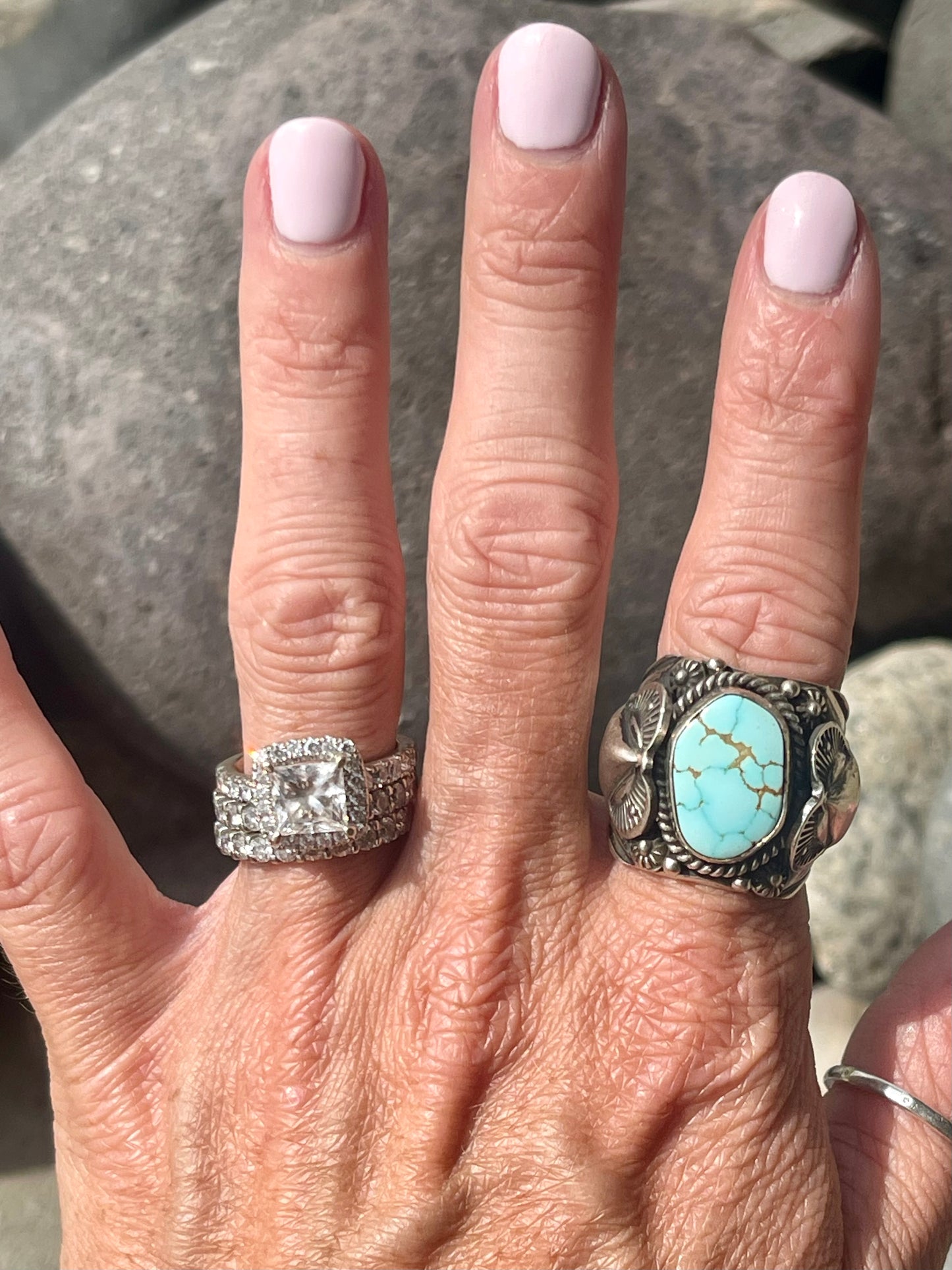 Mine 8 Cigar Band Ring