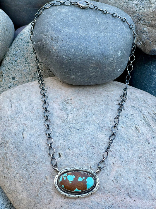 Mine 8 Stamped Necklace