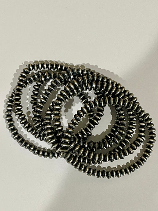 5.5mm Saucer Pearl Stretch Bracelet