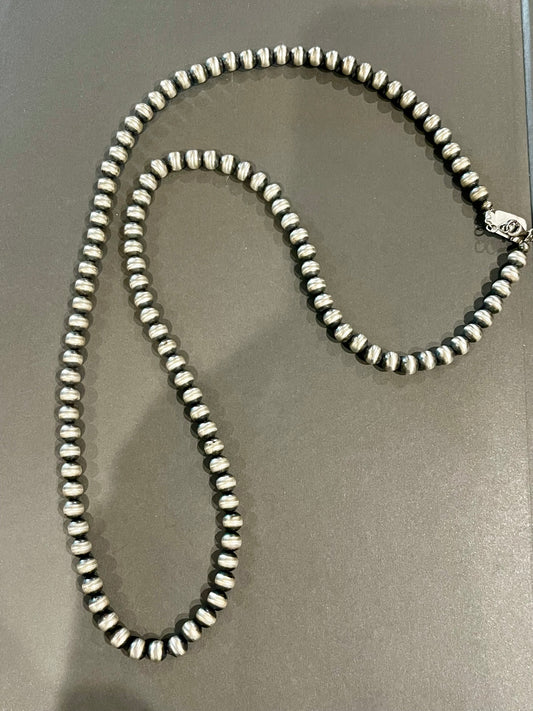 36” 8mm Pearls “Navajo Style”