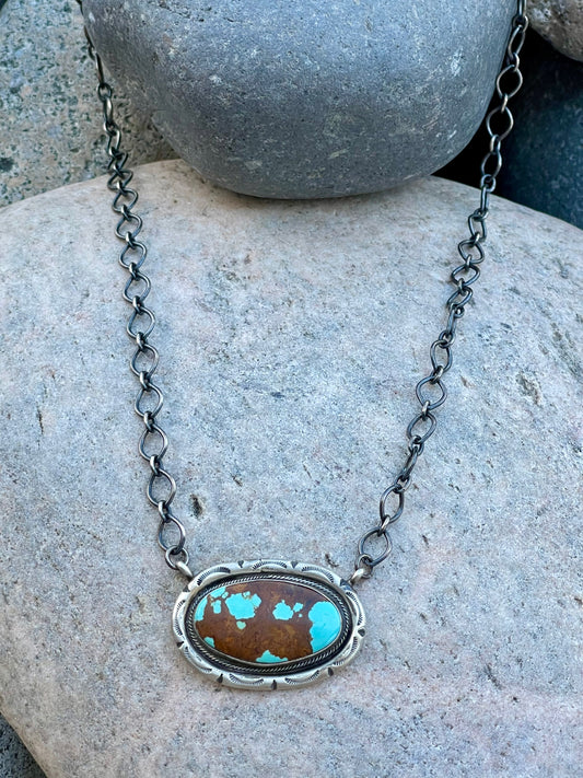 Mine 8 Stamped Necklace