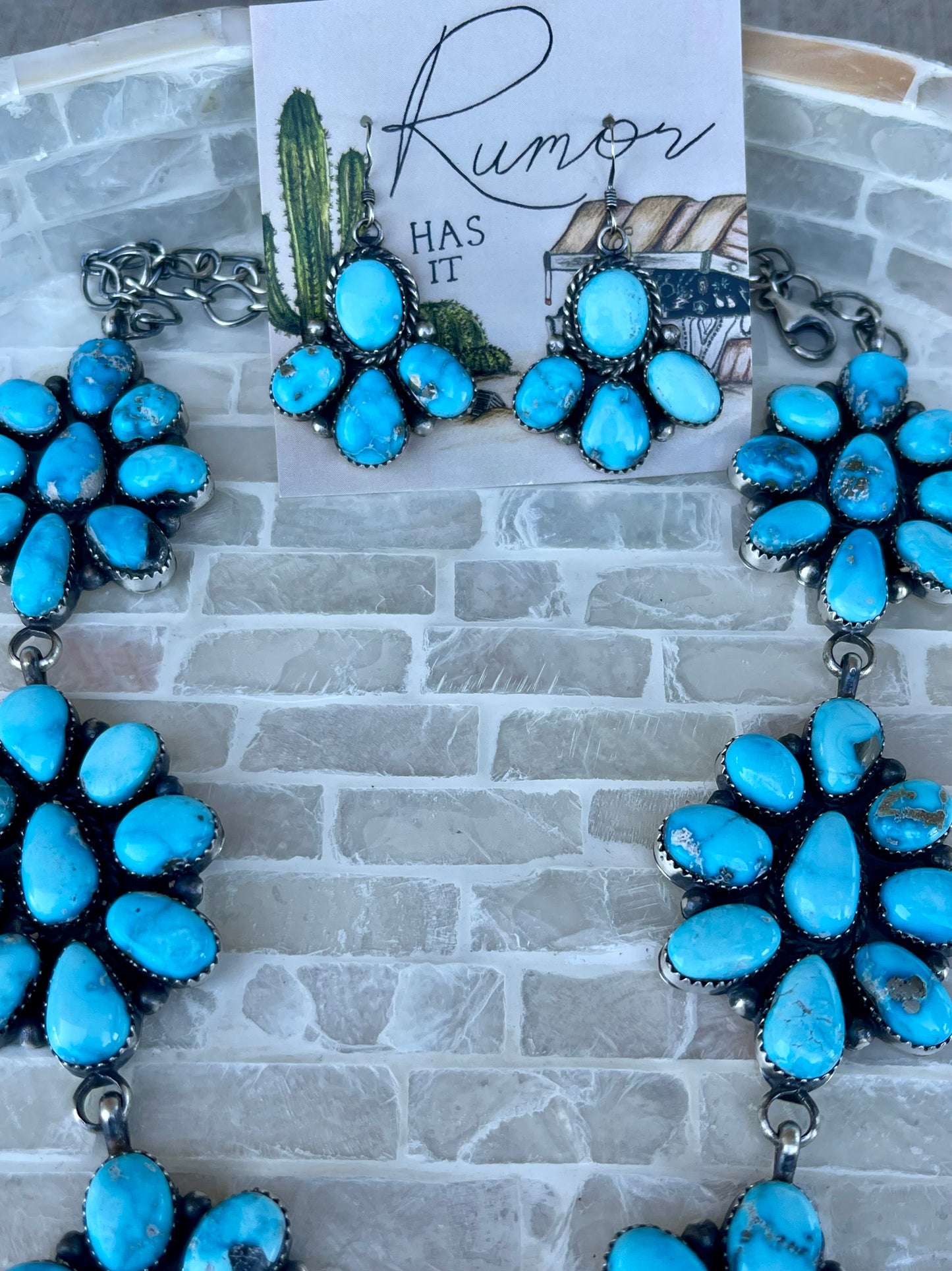 Sonoran Turquoise Cluster Lariat