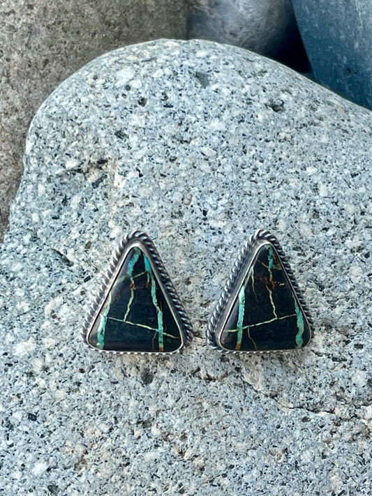 Blackjack Triangle Earrings