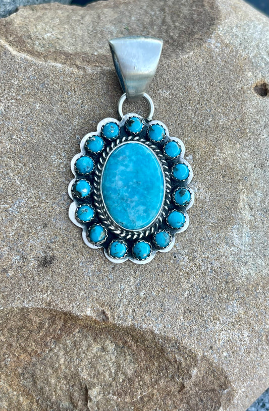Turquoise Cluster Pendant