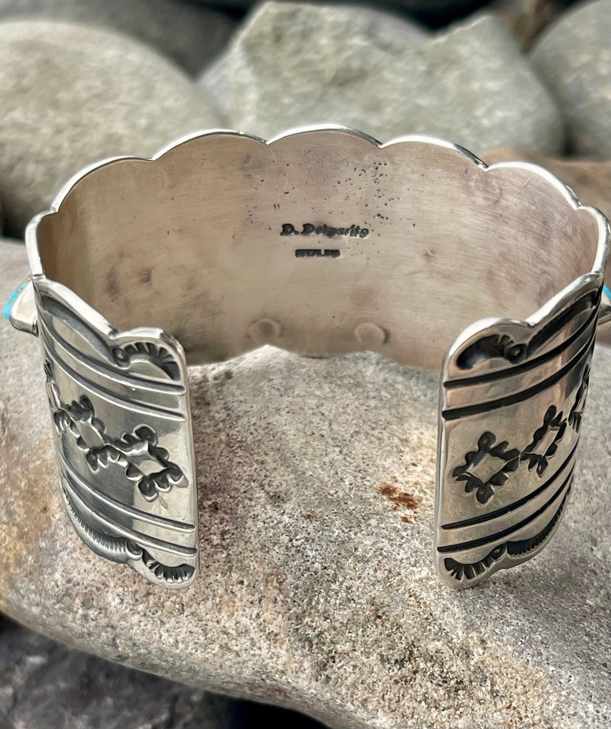 High Grade Webbed Kingman Statement Cuff