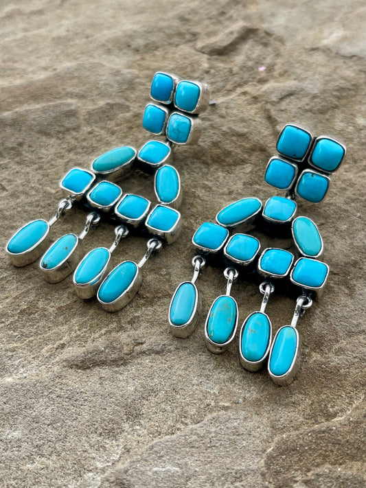 Federico Turquoise Statement Earrings