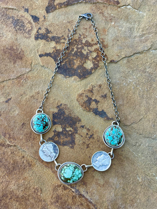 Mine 8 & Dime Choker Necklace