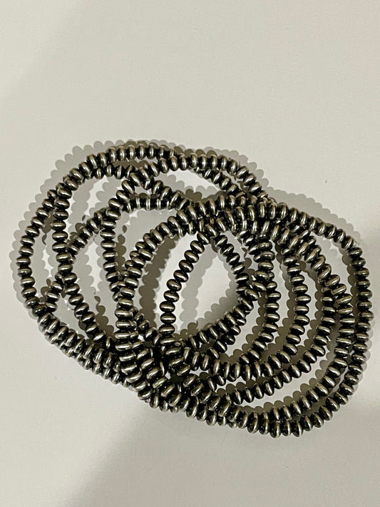 4.5mm Saucer Pearl Stretch Bracelet