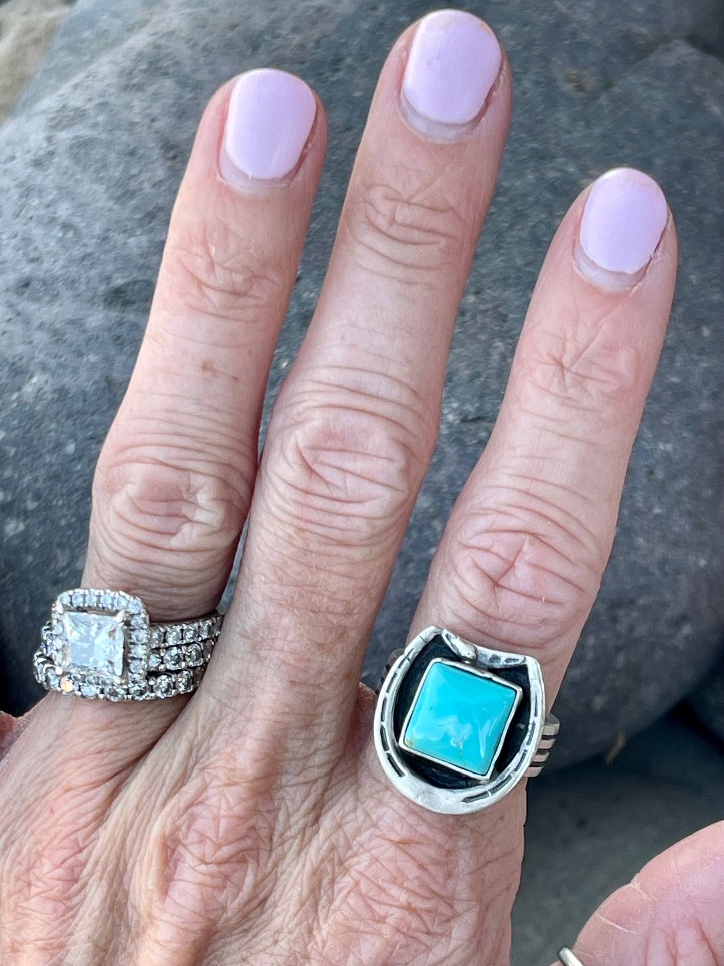 Sonoran Turquoise Horse Shoe Ring