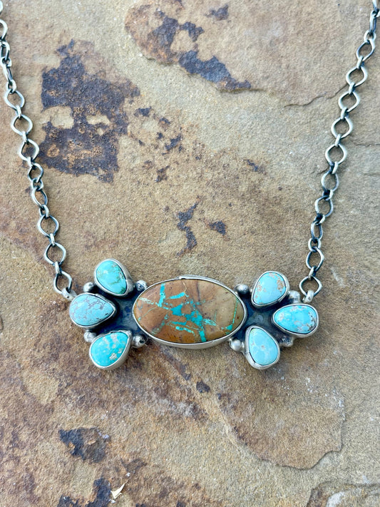 Royston & Boulder Cluster Necklace