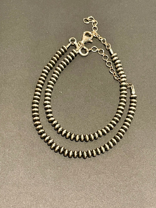 4.5mm Saucer Pearl Clasp Bracelet