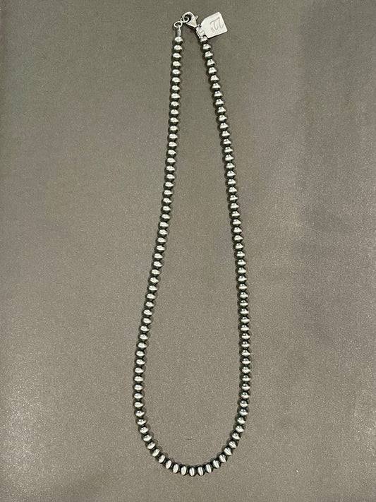 22” 5mm Pearls “Navajo Style”