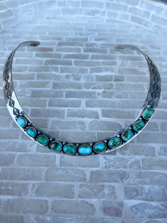 Sonoran Gold Stamped Collar Necklace