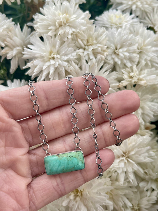 Turquoise Bar Necklace
