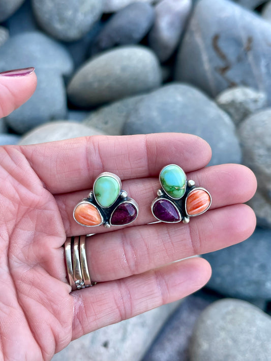 Sonoran-Purple Spiny & Spiny Oyster Studs
