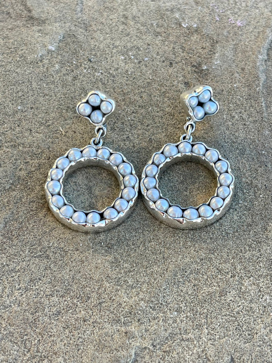 Fresh Water Pearl Hoops