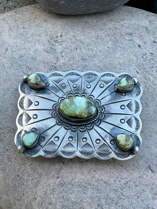 Amazing Palomino Square Stamped Buckle