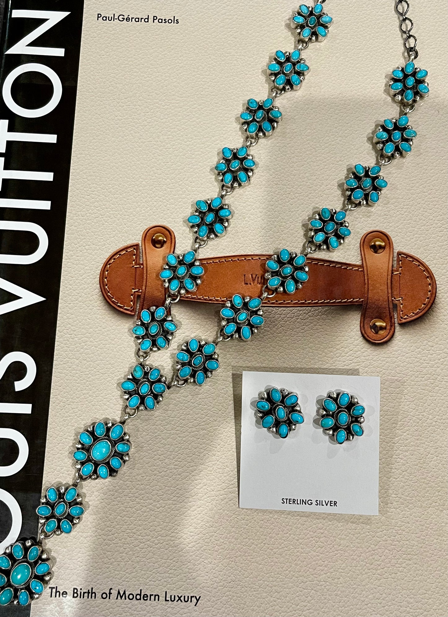Turquoise Cluster Lariat