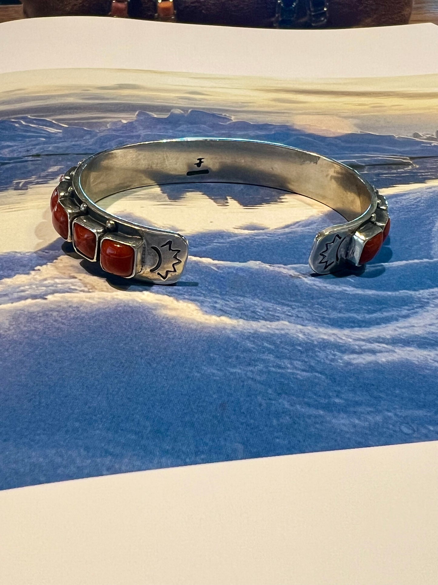 Red Coral Stacker Cuff