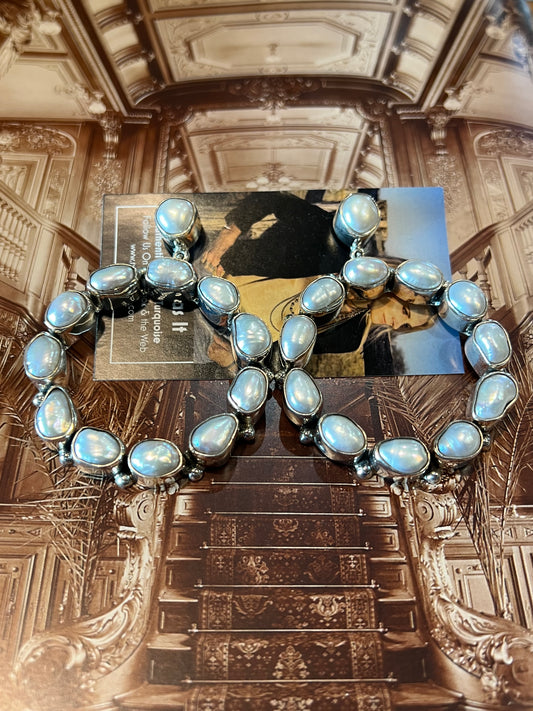 Mother Of Pearl Statement Earrings