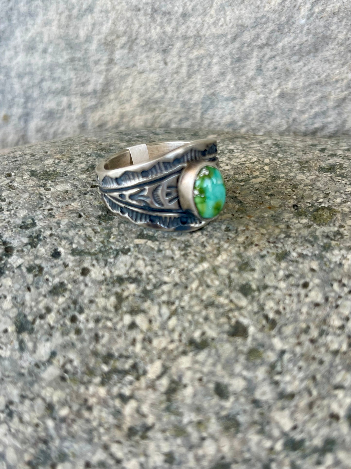Sonoran Gold Stamped Cigar Band Ring