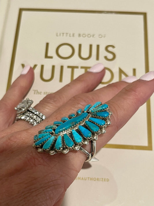 Turquoise Cluster Ring