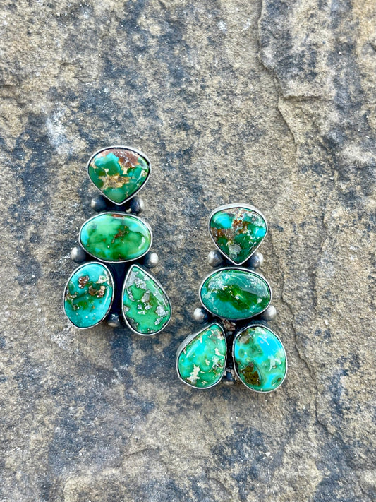 4 Stone Sonoran Gold Earrings