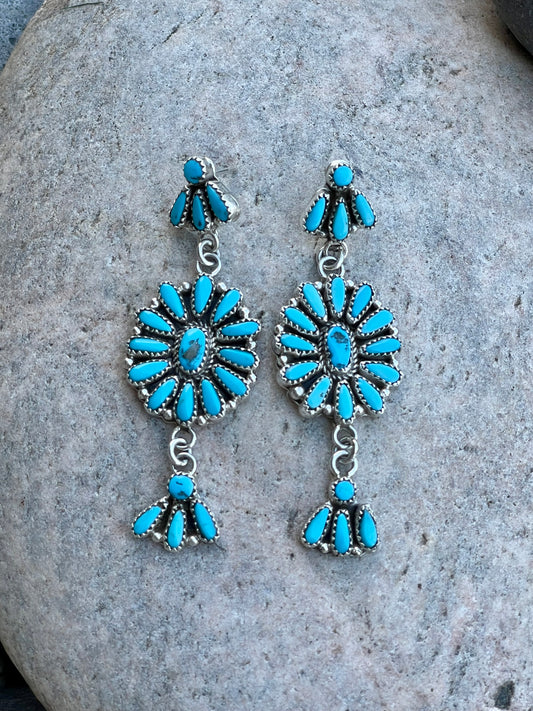 Natural Sleeping Beauty Stunning Earrings