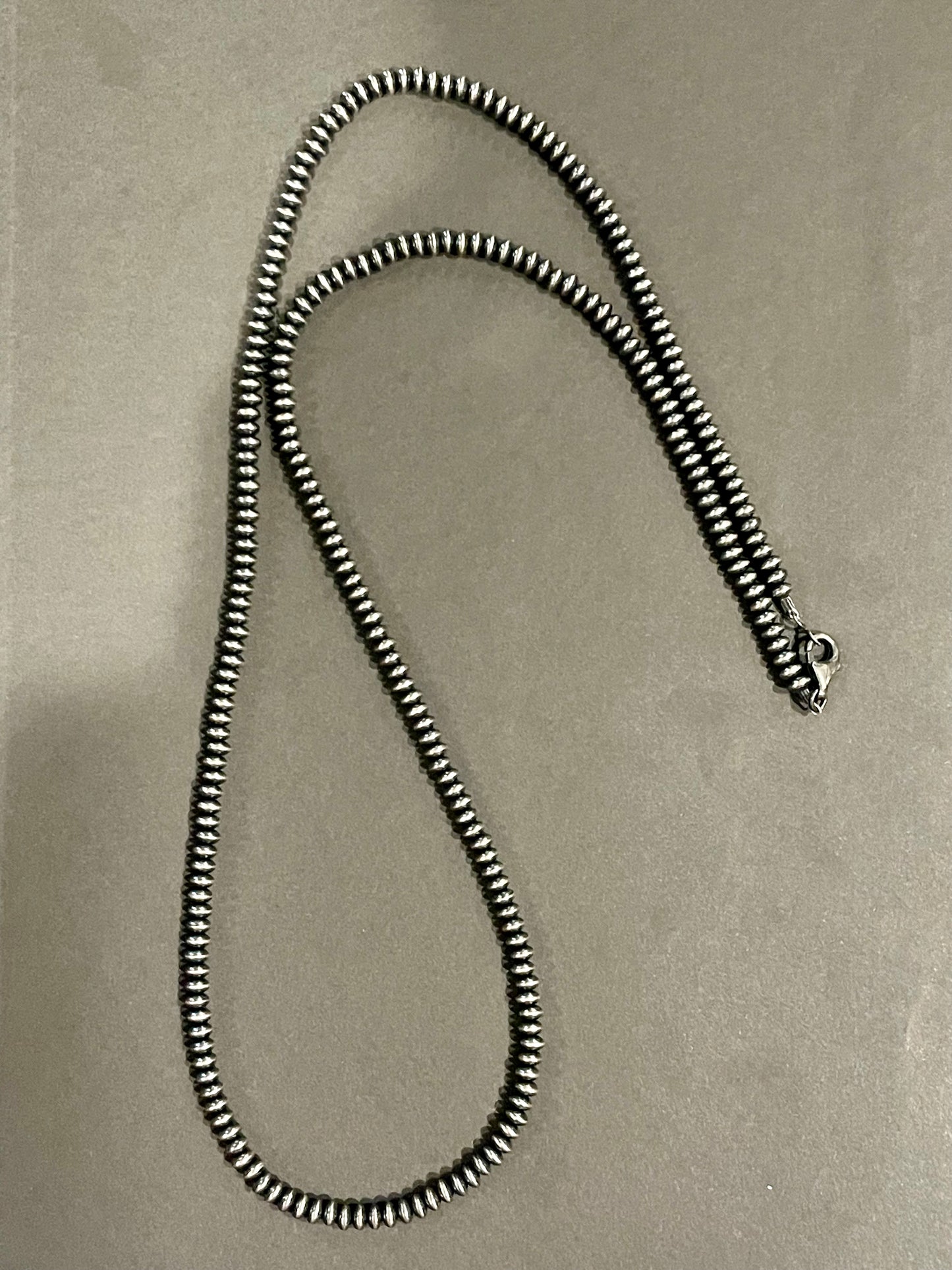 36” 5.5mm Saucer Pearls “Navajo Style”