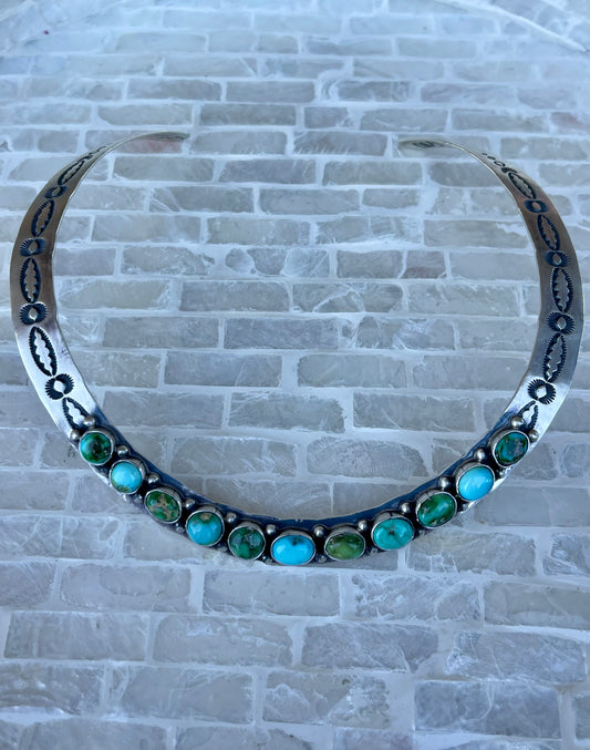 Sonoran Gold Stamped Collar Necklace
