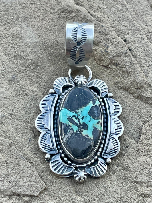 Stamped BlackJack Pendant
