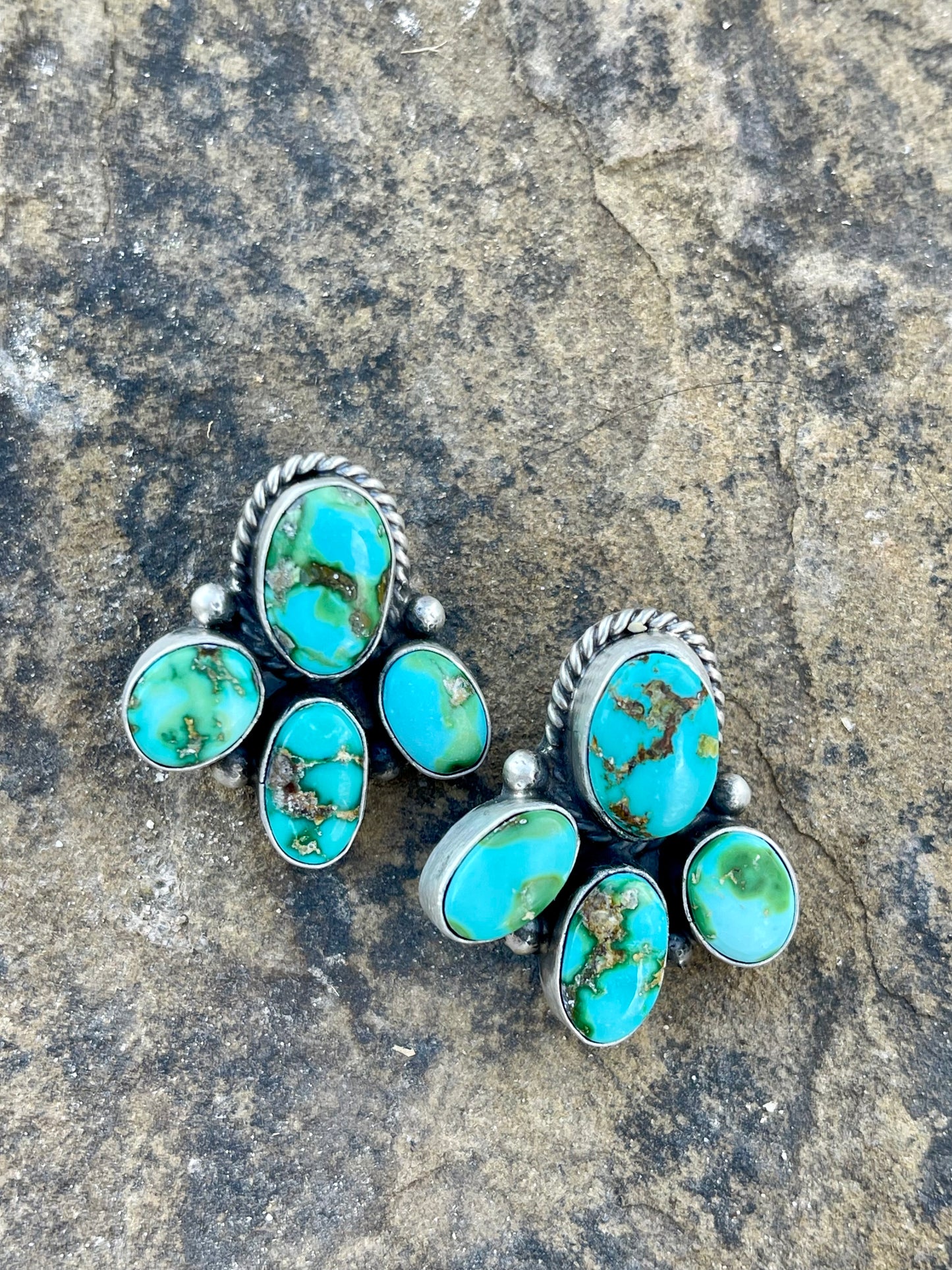 4 Stone Sonoran Gold Earrings