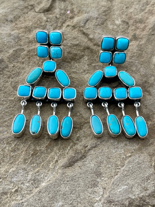 Federico Turquoise Statement Earrings