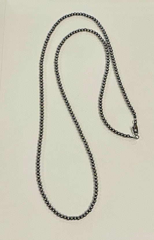 36” 4mm Pearls “Navajo Style”
