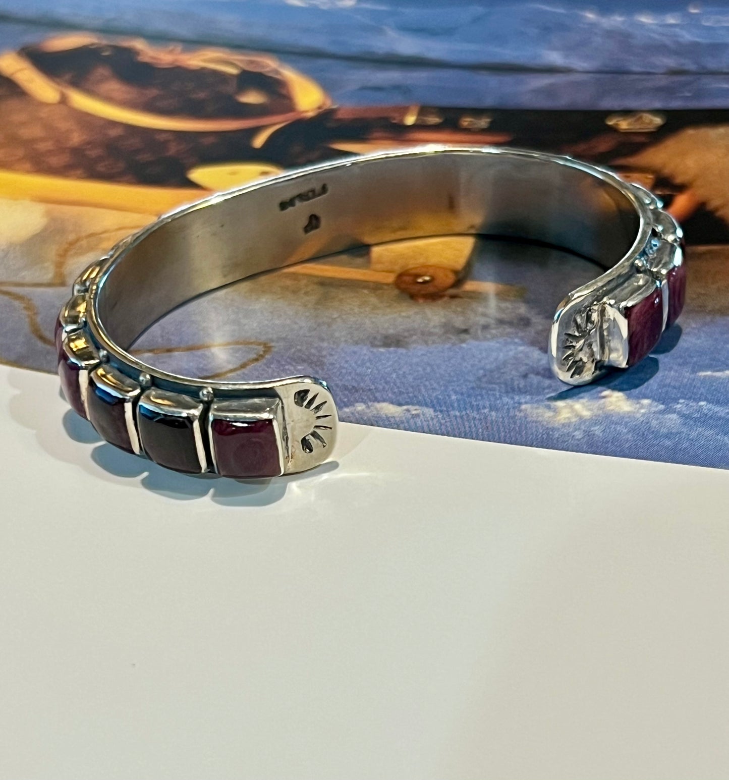 Purple Spiny Stacker Cuff