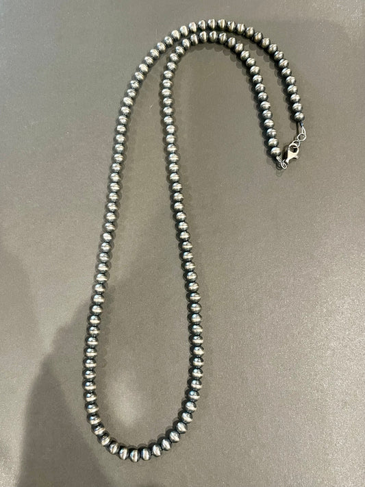 30” 6mm Pearls “Navajo Style”