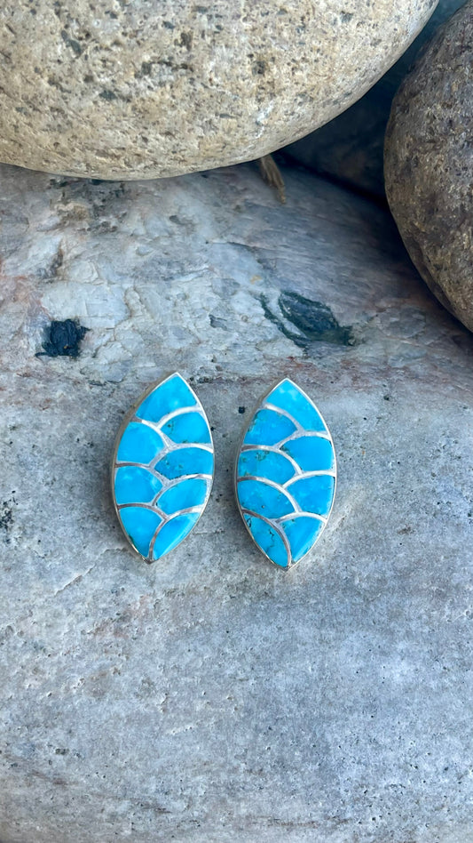 Turquoise Inlay Earrings