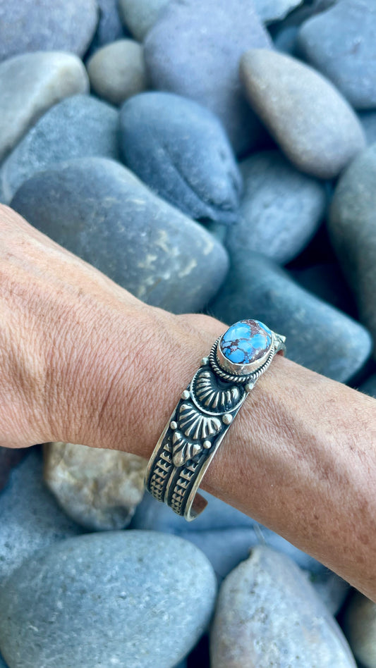 Golden Hills Stamped Cuff