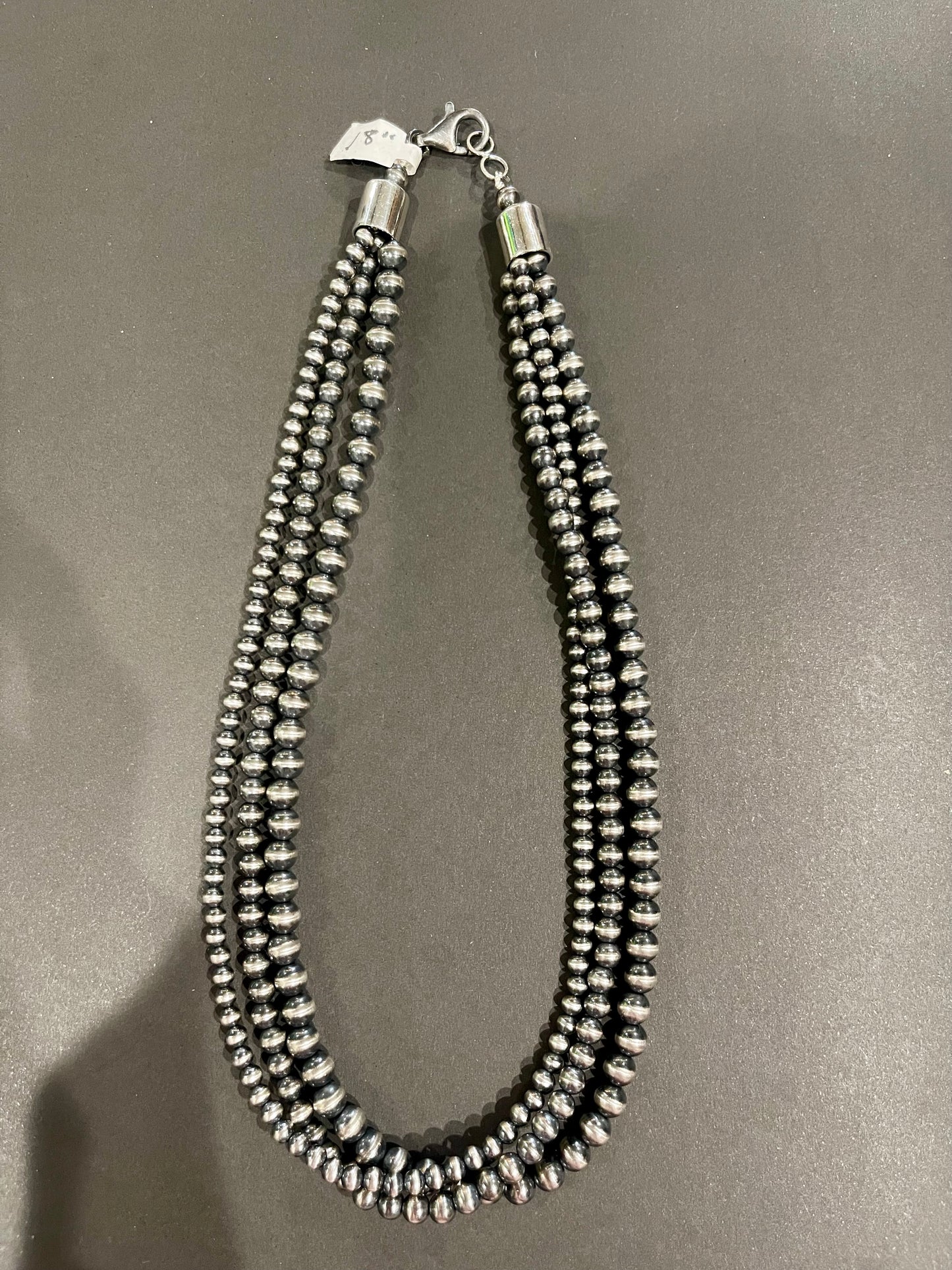 18” Triple Strand Pearls “Navajo Style”