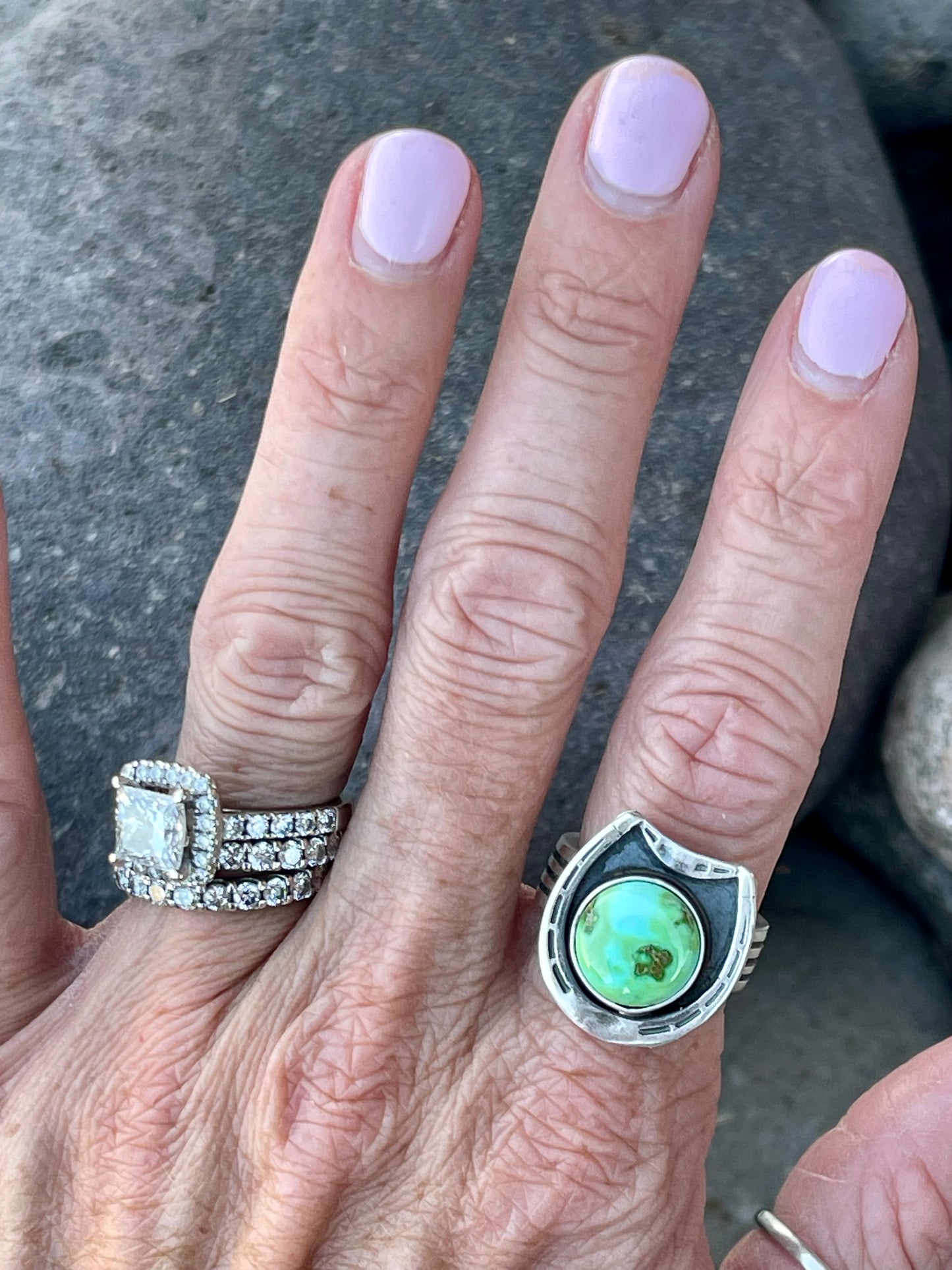 Sonoran Turquoise Horse Shoe Ring