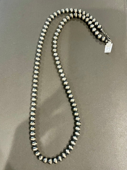 30” 8mm Pearls “Navajo Style”