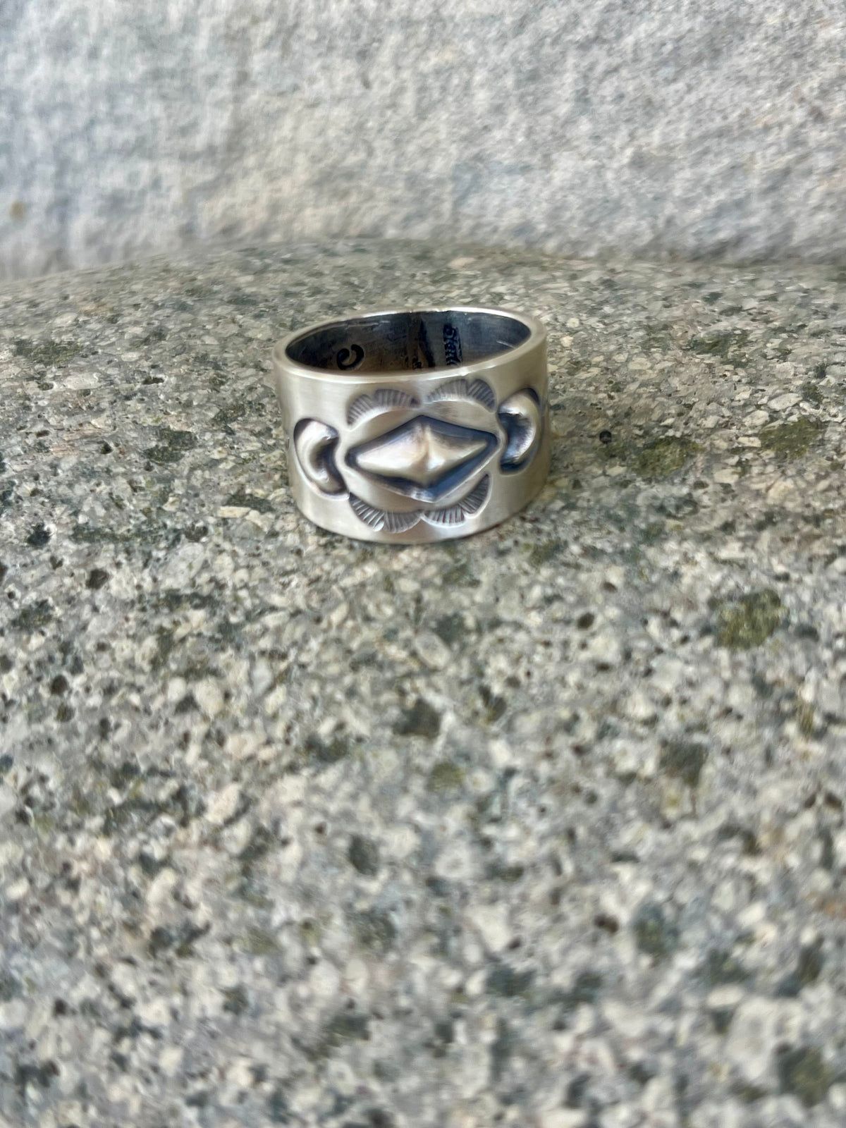Stamped Cigar Band Ring