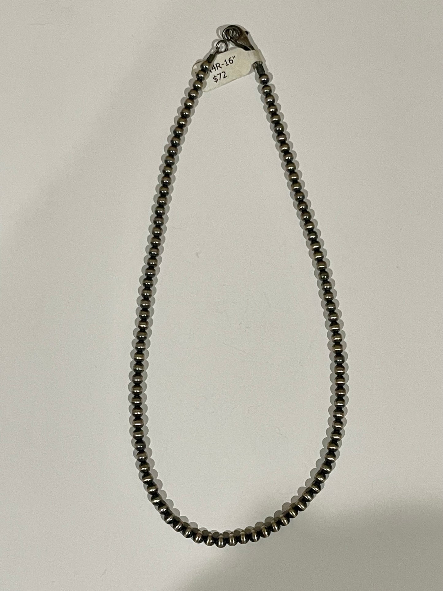 16” 4mm Pearls “Navajo Style”