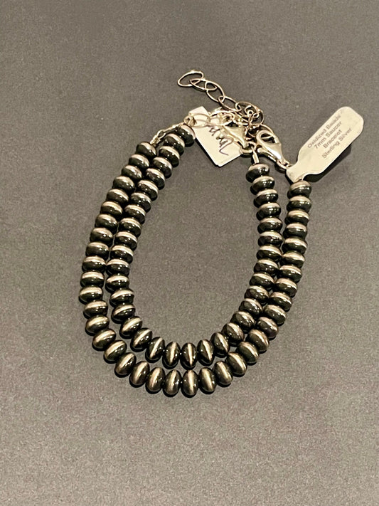 7mm Saucer Pearl Clasp Bracelet