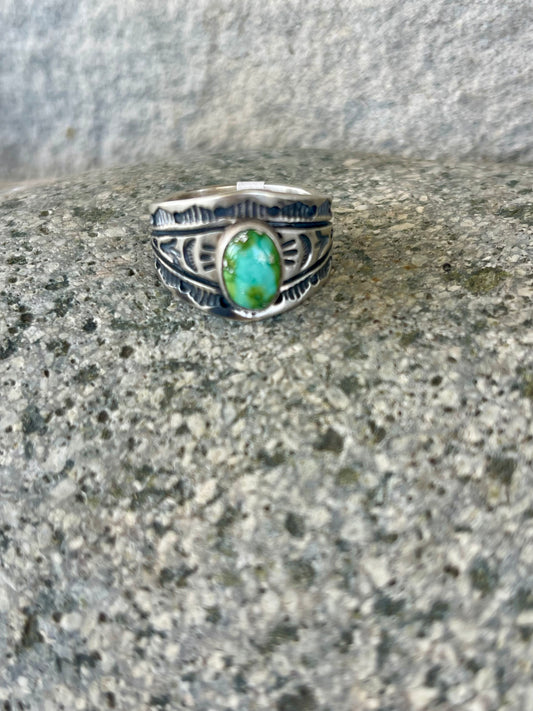 Sonoran Gold Stamped Cigar Band Ring