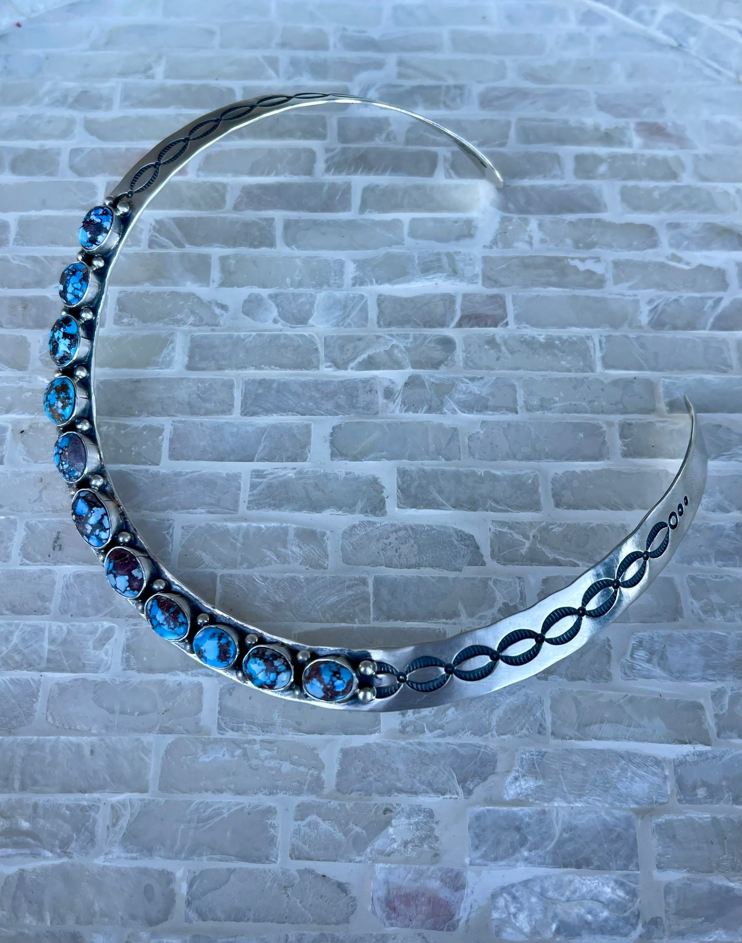 Golden Hills Stamped Collar Necklace