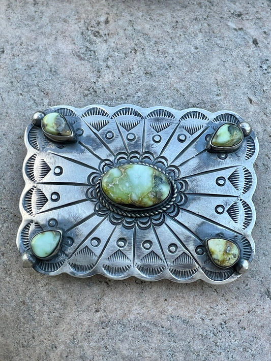 Amazing Palomino Square Stamped Buckle