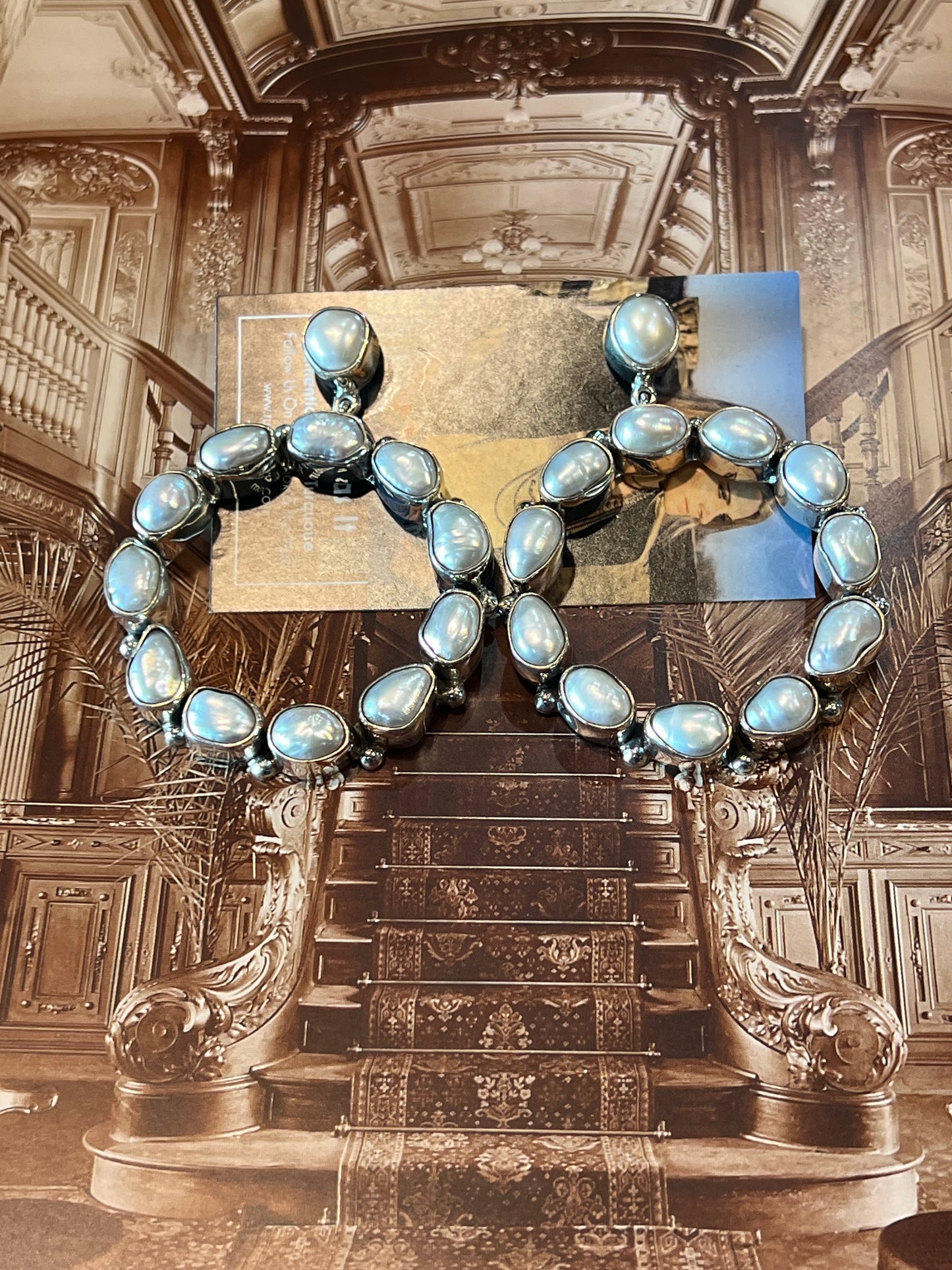 Mother Of Pearl Statement Earrings