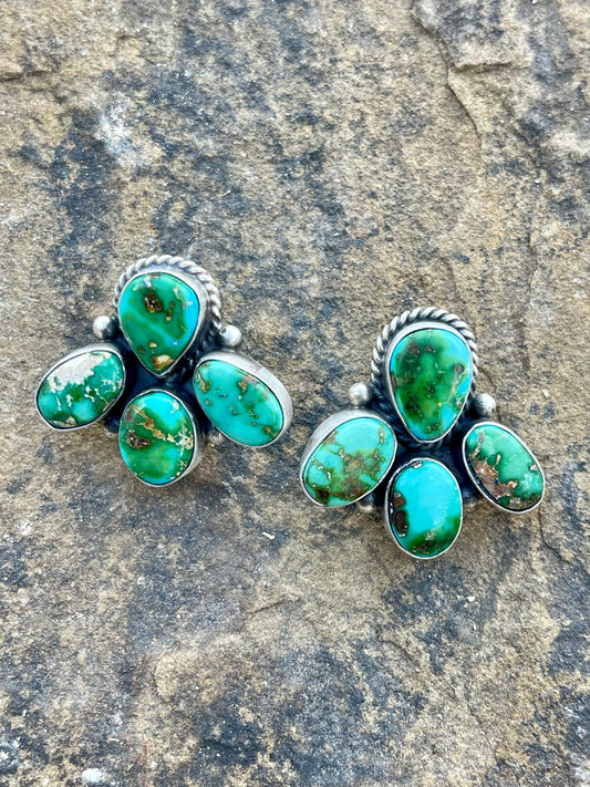 4 Stone Sonoran Gold Earrings