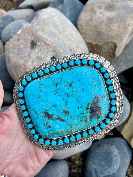 Amazing HUGE Turquoise Buckle